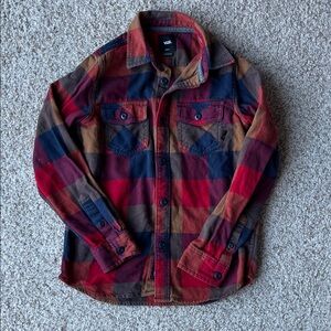 Vans Plaid Long Sleeve Button Up